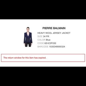 Pierre Balmain Wool Blazer with Satin Collar